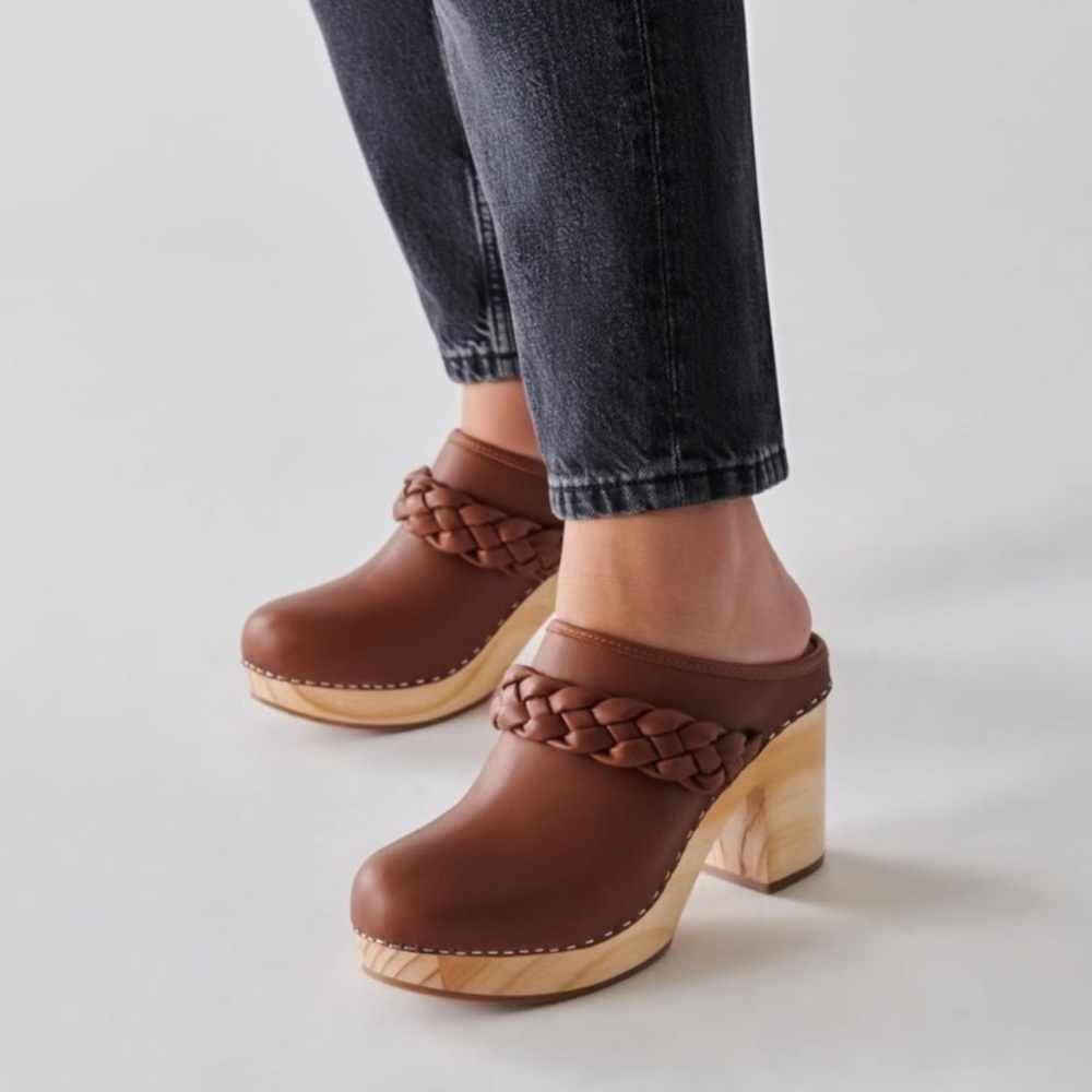 Dolce Vita Black and Tan Mules - Picture 2 of 10